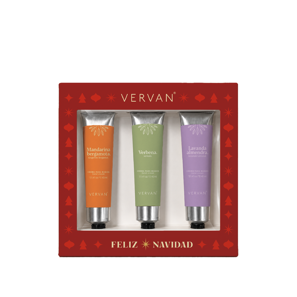 KIT DE REGALO ESPECIAL Cremas de manos de Mandarina Bergamota, Lavanda Almendras y Verbena