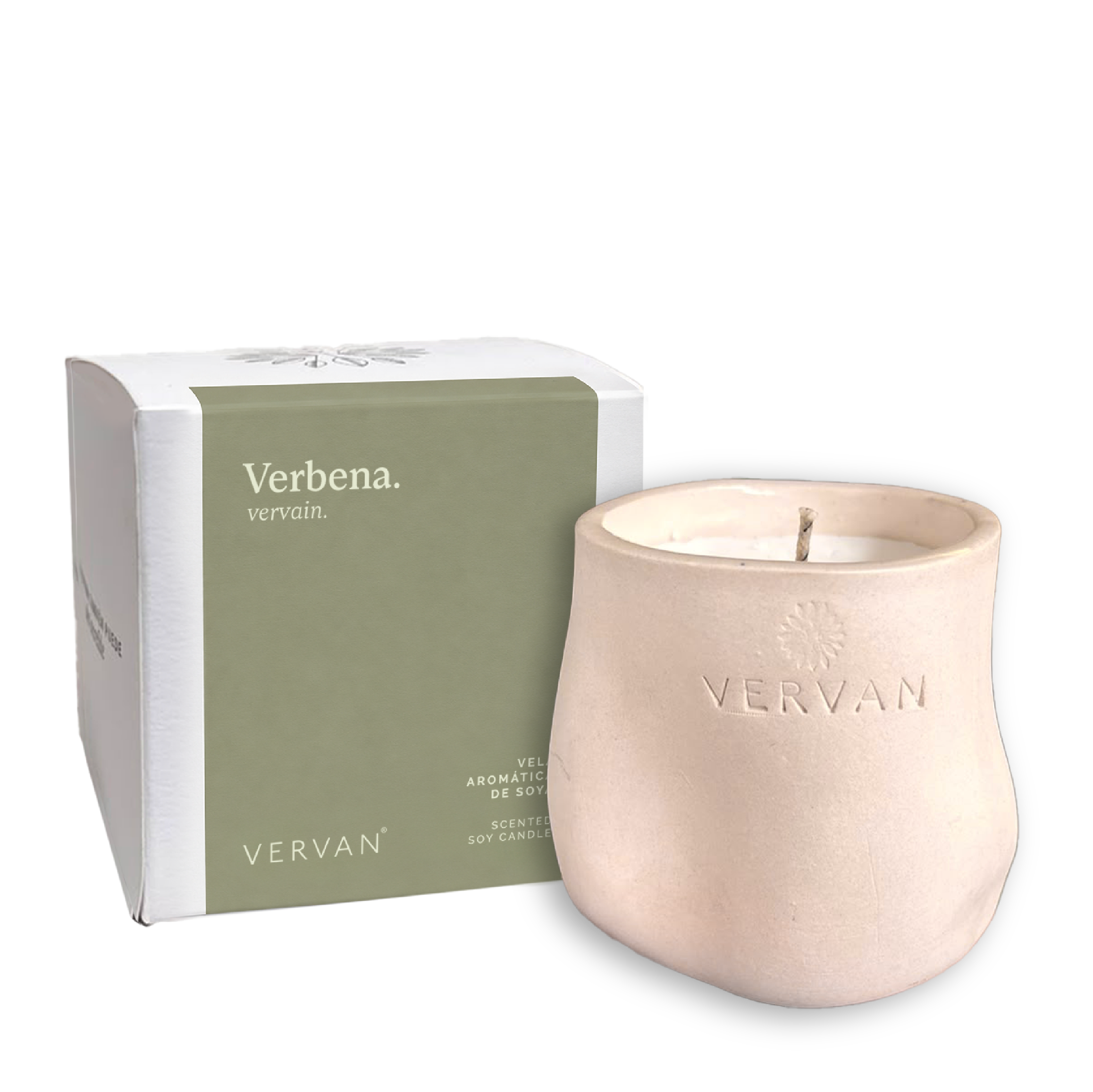 Vela Aromática de Soya de Verbena