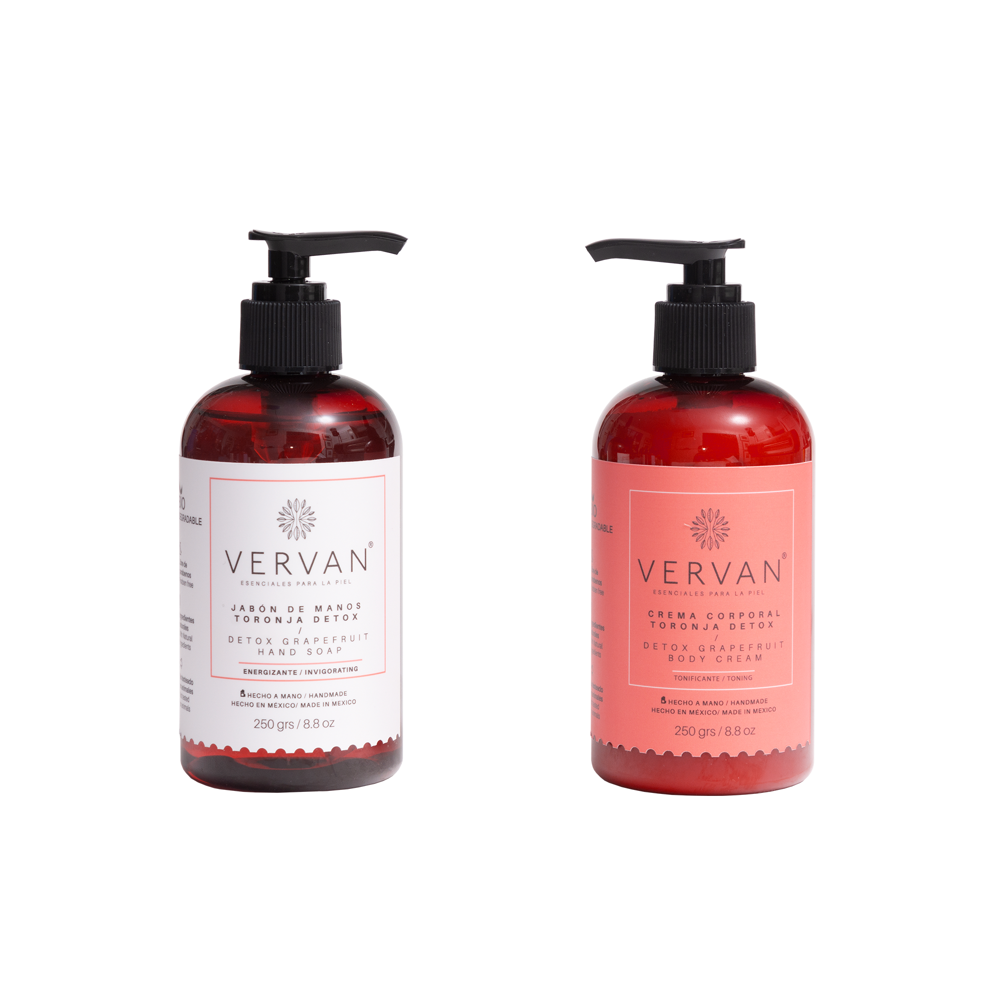 Kit jabón para manos y crema corporal Toronja Detox