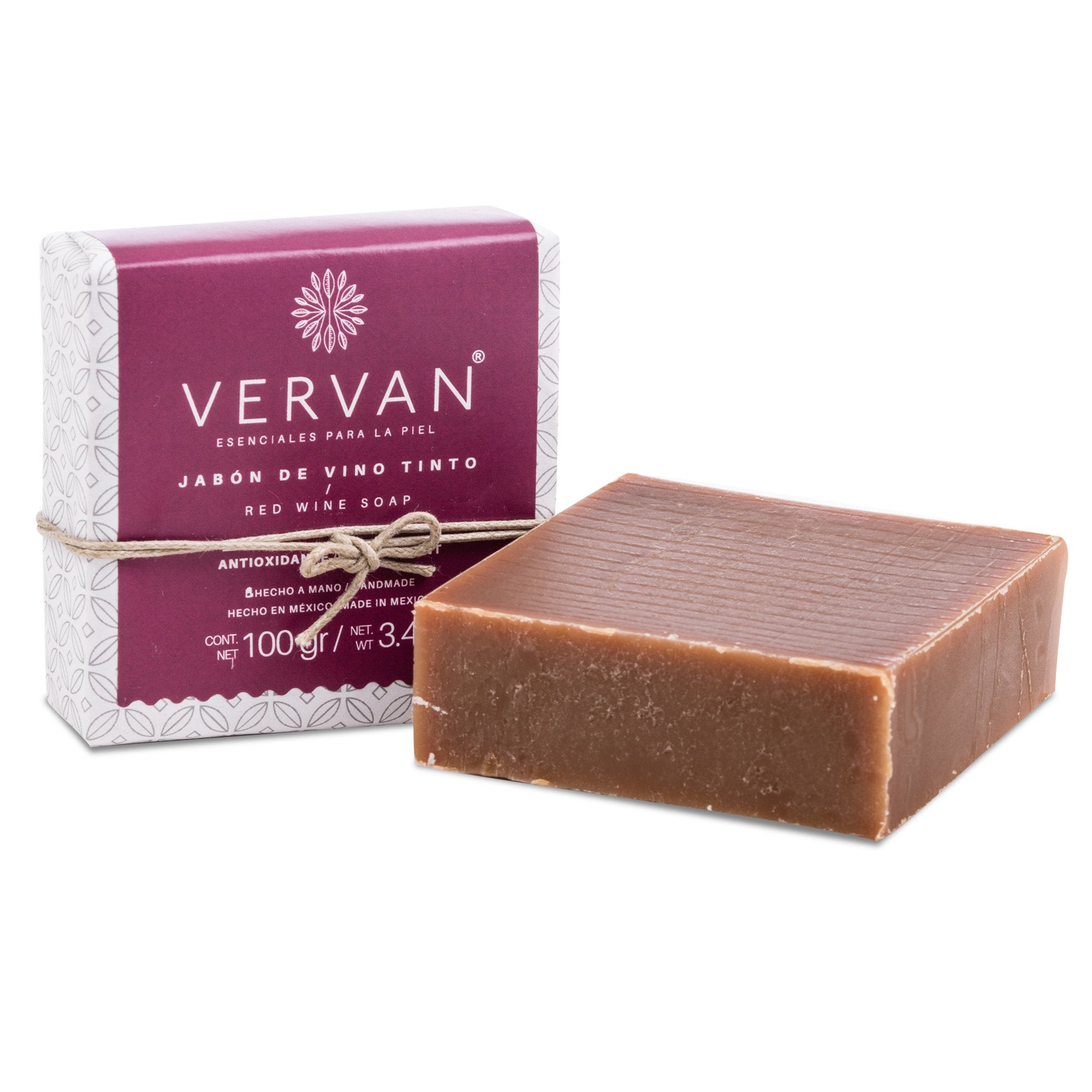 Jabón en barra de Vino Tinto