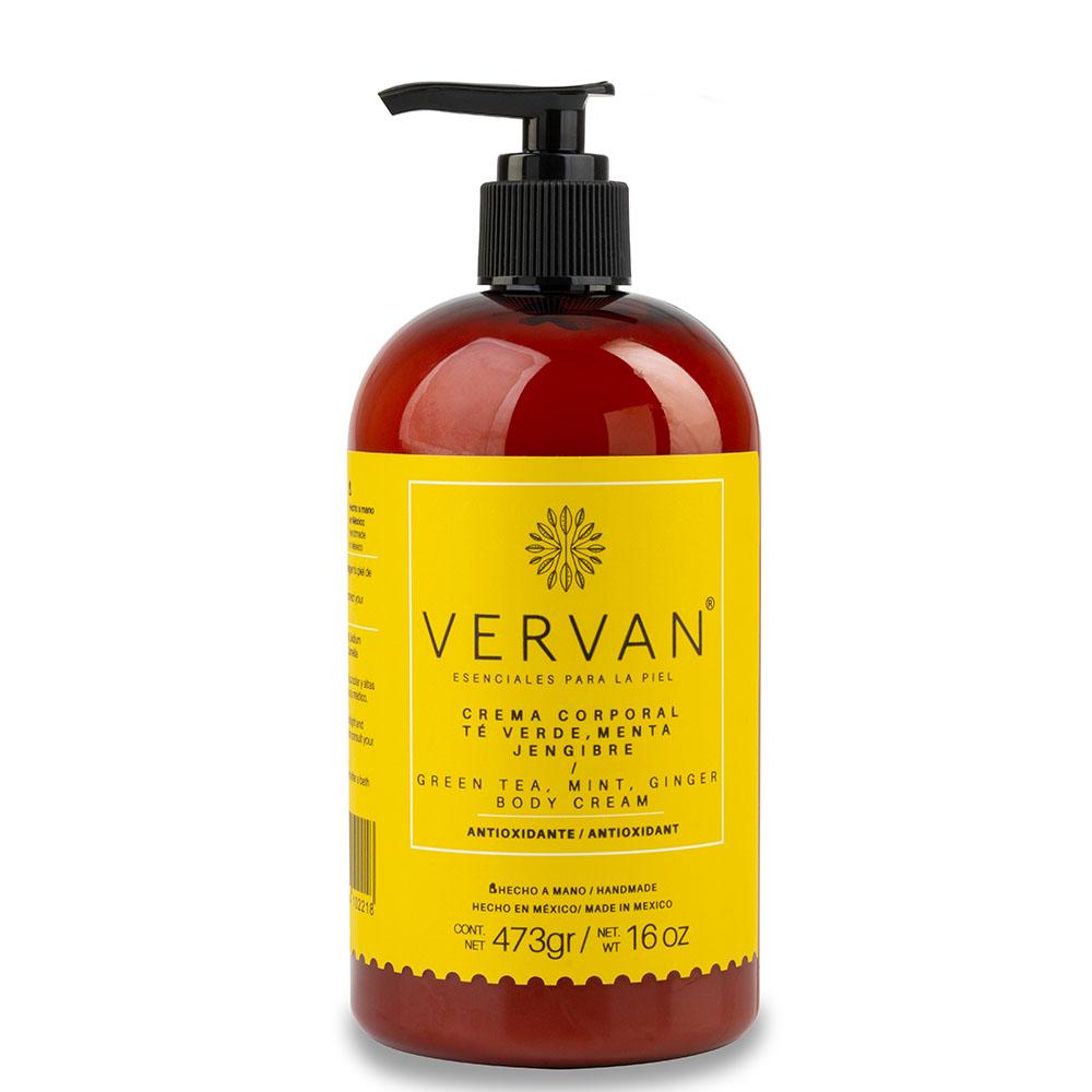 Crema corporal de Té verde, Menta y Jengibre