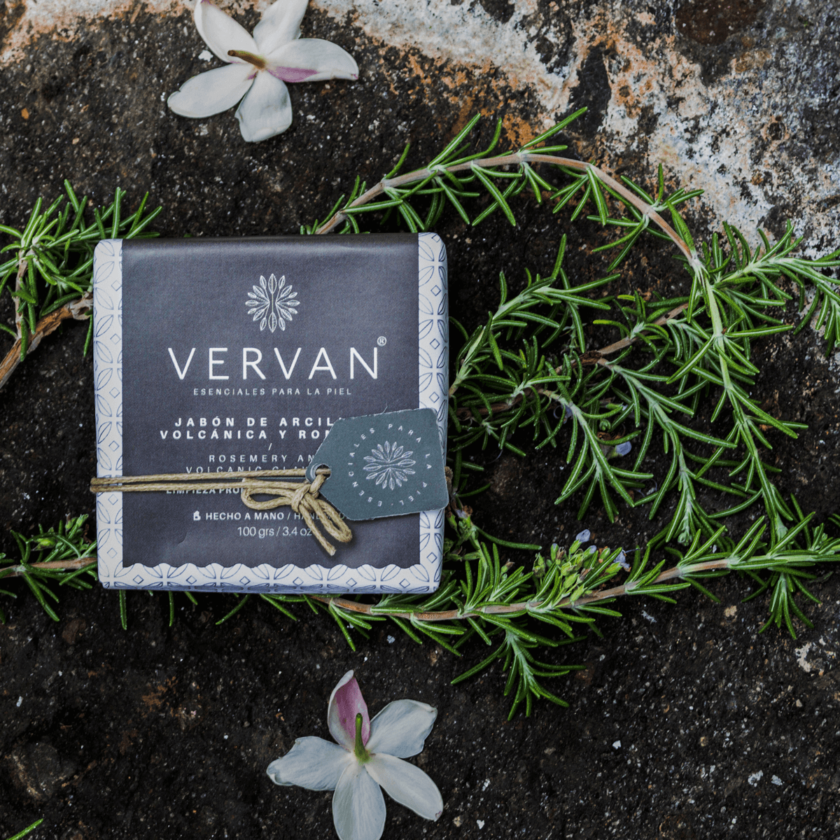 Jabón en barra de Arcilla y Romero