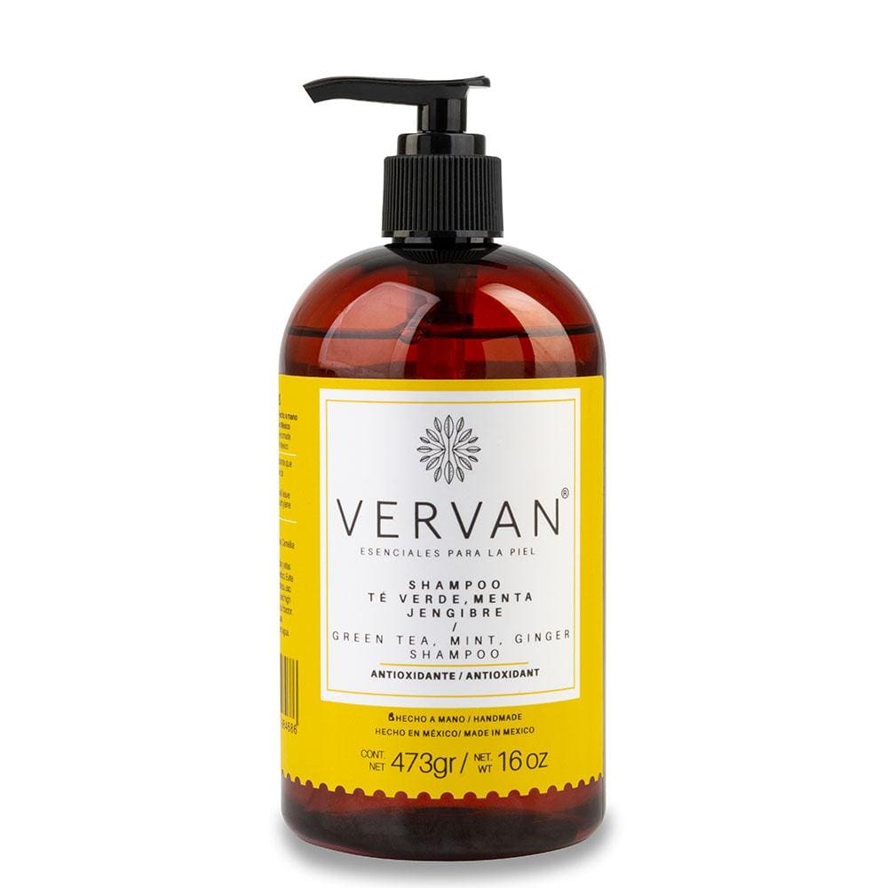 Shampoo Té Verde, Menta y Jengibre