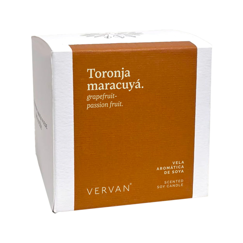 Vela Aromática de Soya de Toronja Maracuyá