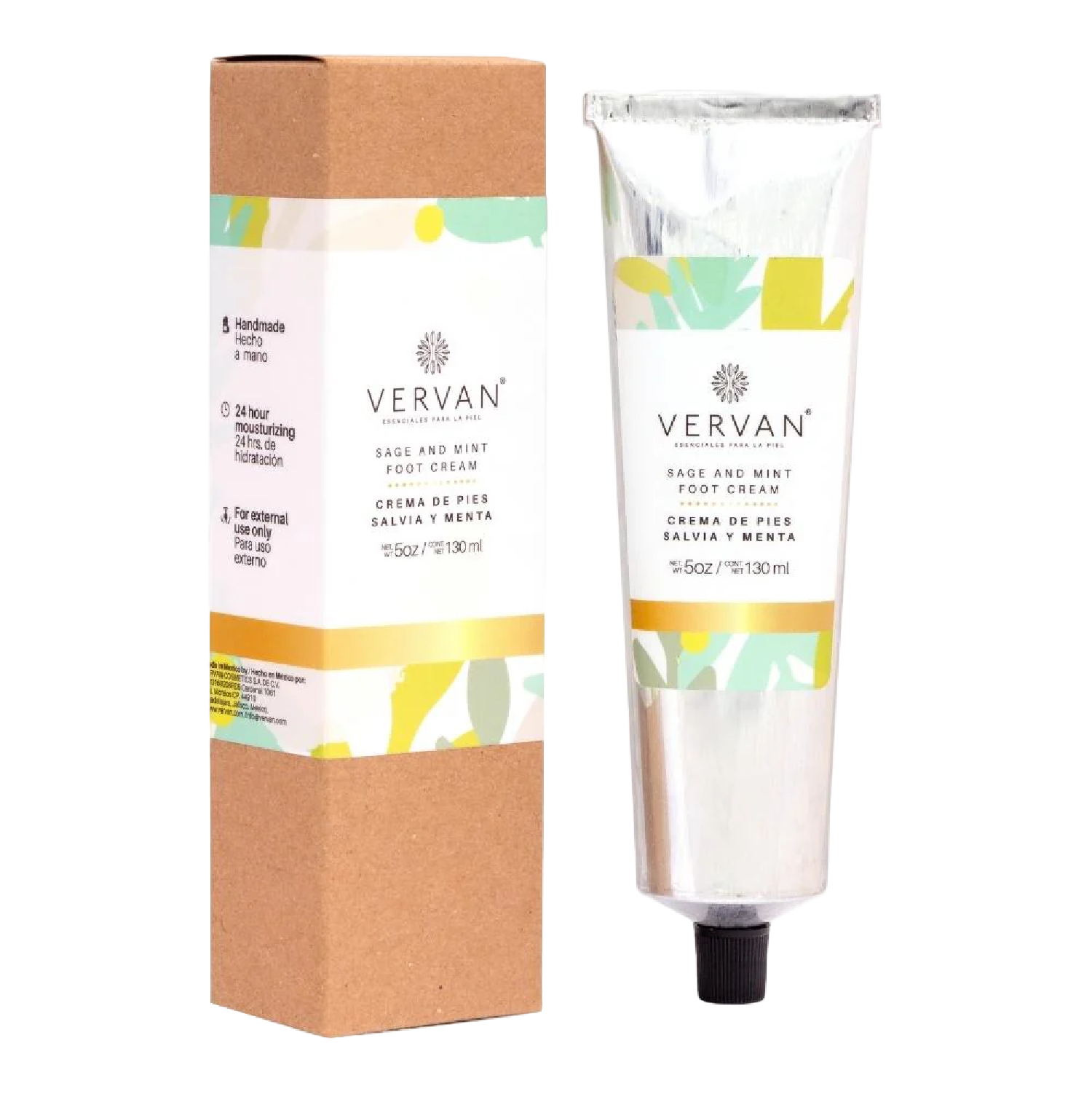 Crema para pies de Salvia y Menta