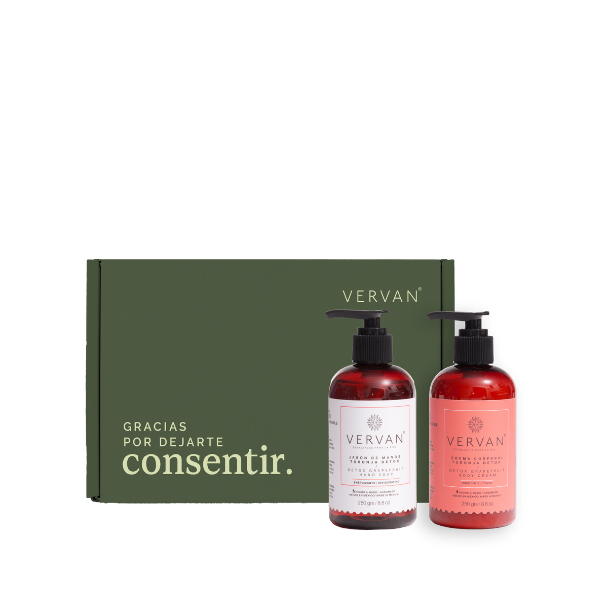 Kit jabón para manos y crema corporal Toronja Detox