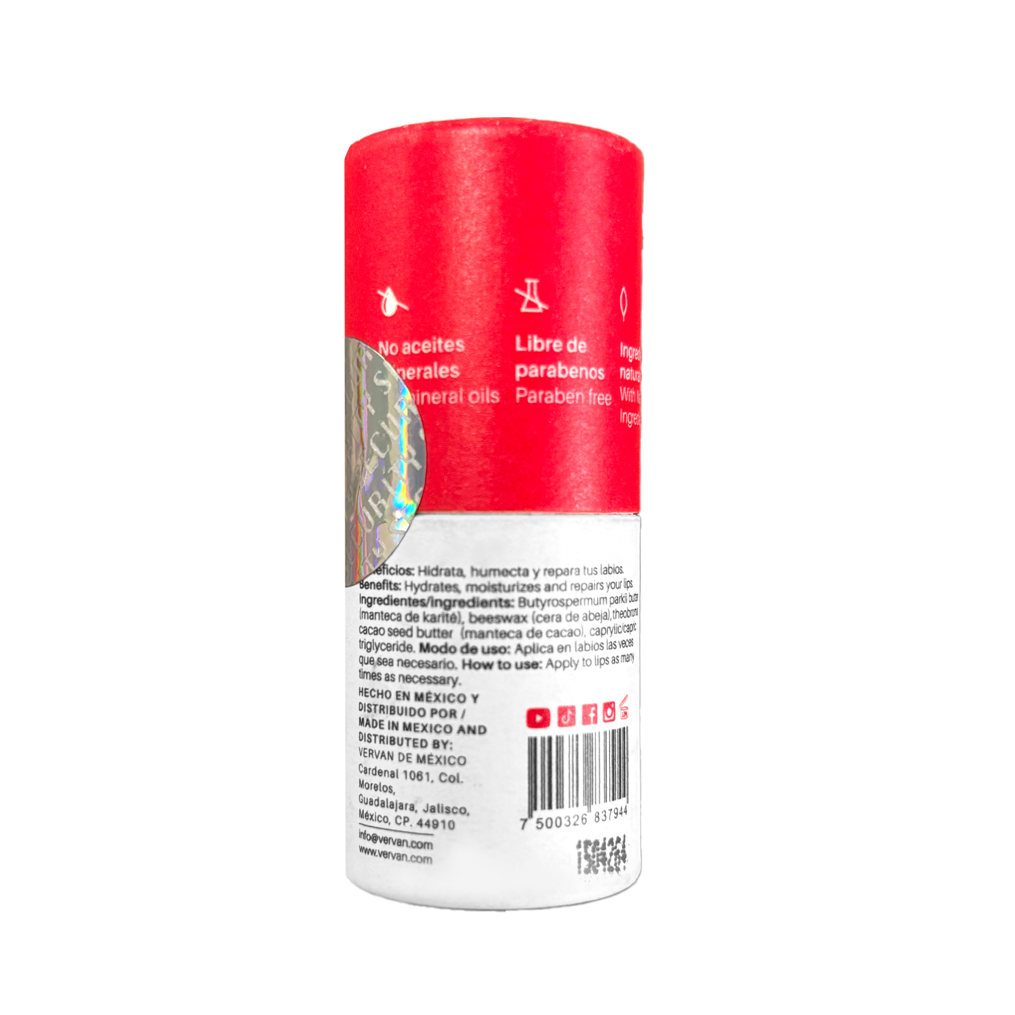 Bálsamo Labial con Manteca de Karité